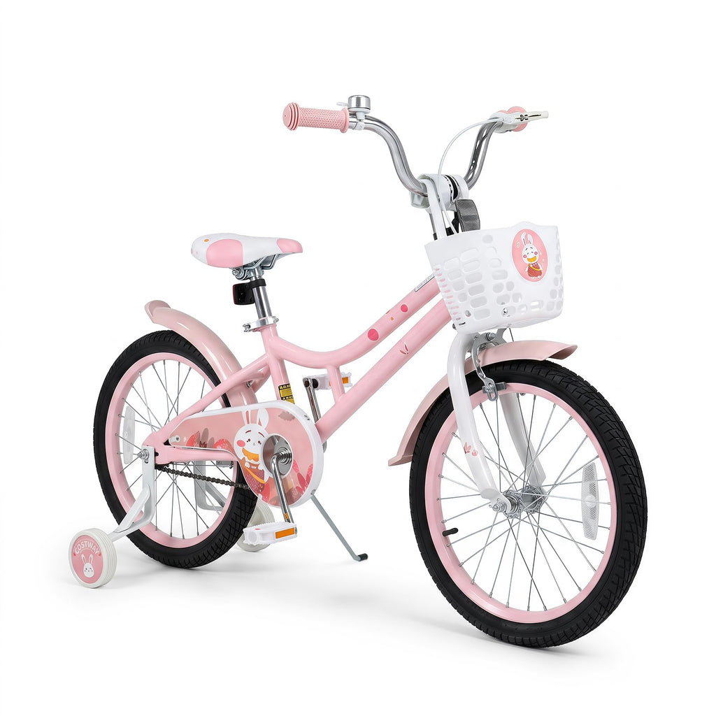 18 Inch Girls Bike with Basket B96292