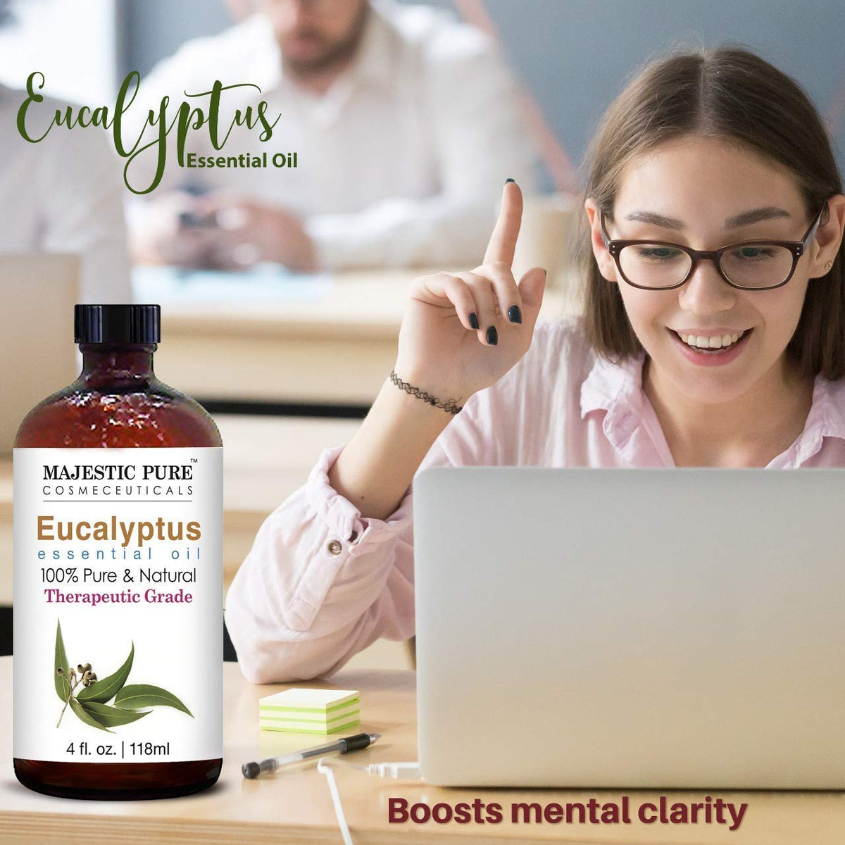 Lavender and Eucalyptus Essential Oil 3 Bottle Bundle 4 fl oz Each J158