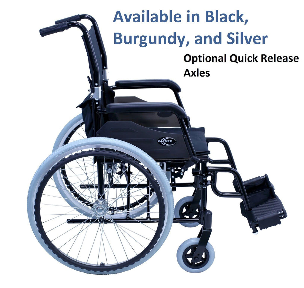 Black Ultra Lightweight Wheelchair F891