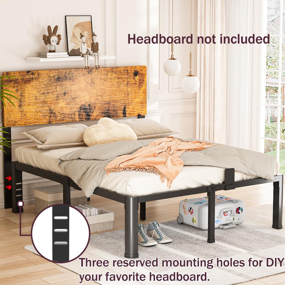 18 inch Queen Metal Platform Bed Frame R675
