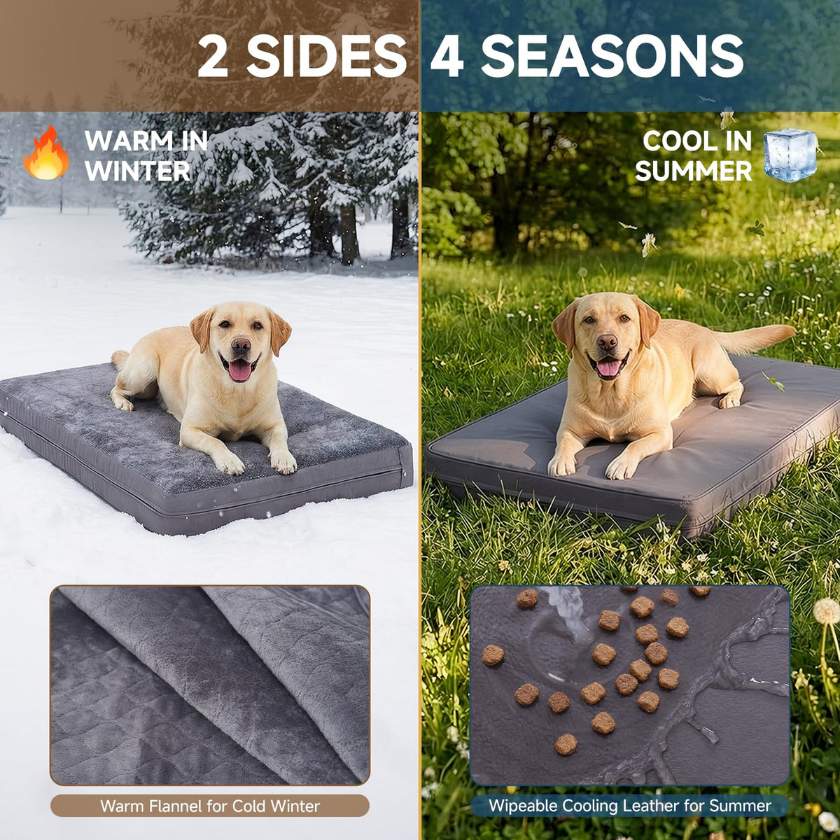 Waterproof Washable Reversible Dog Crate Bed Pad K612