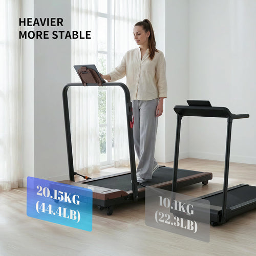 2 in 1 Under Desk Treadmill 2.5HP Portable Treadmill H237