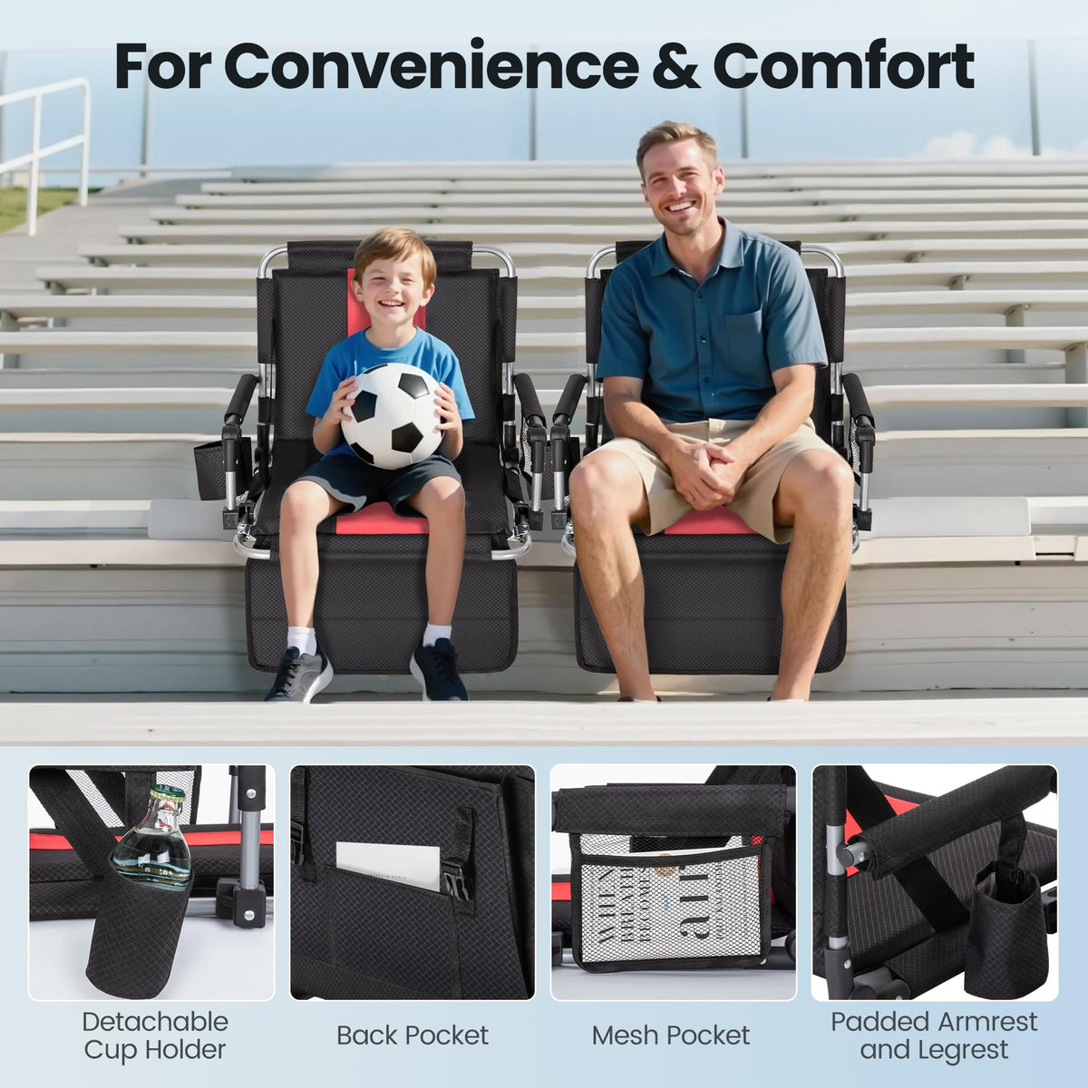 Stadium Seats with Back Support M4482