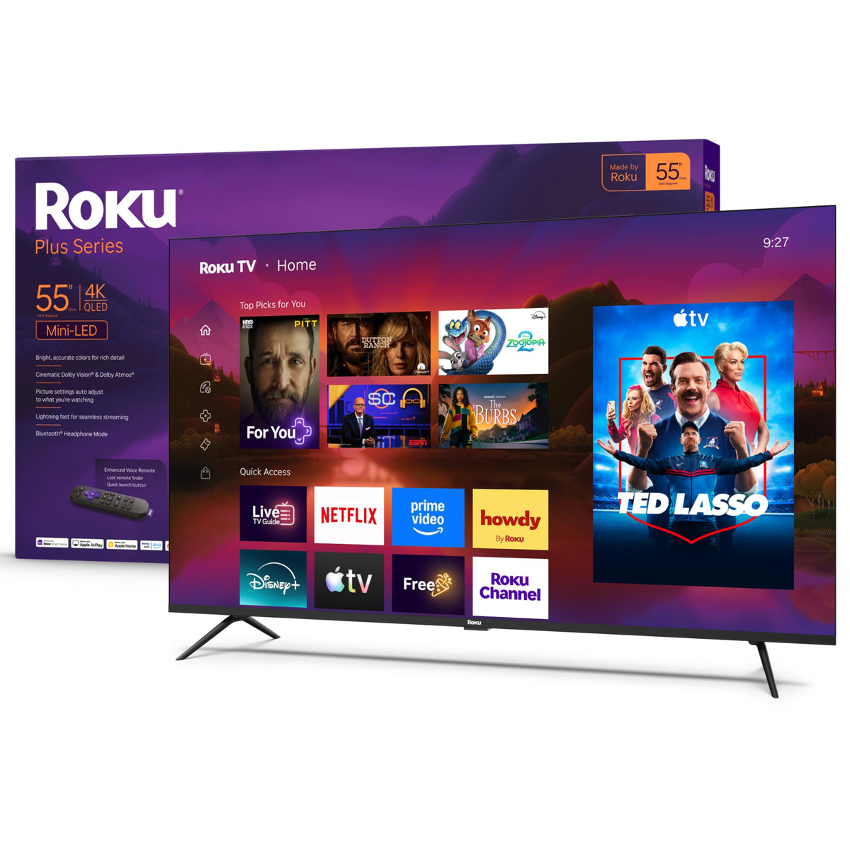 55-Inch 4K QLED Mini-LED Smart TV M3752
