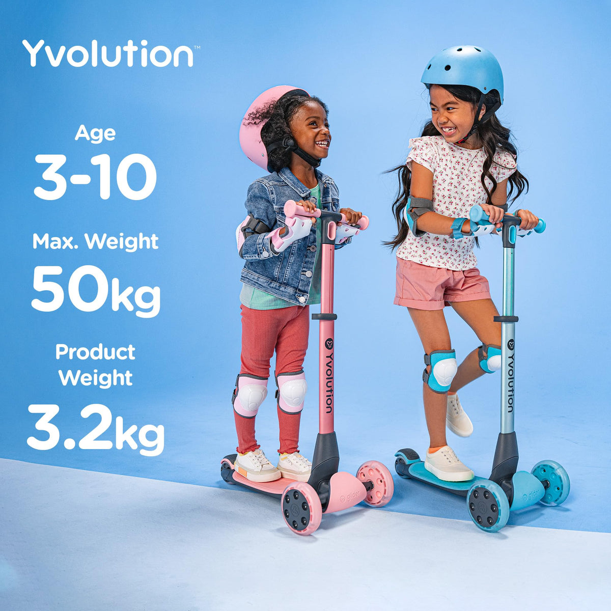 3-Wheel Kids Scooter with LED Light-Up Front Wheels N847680