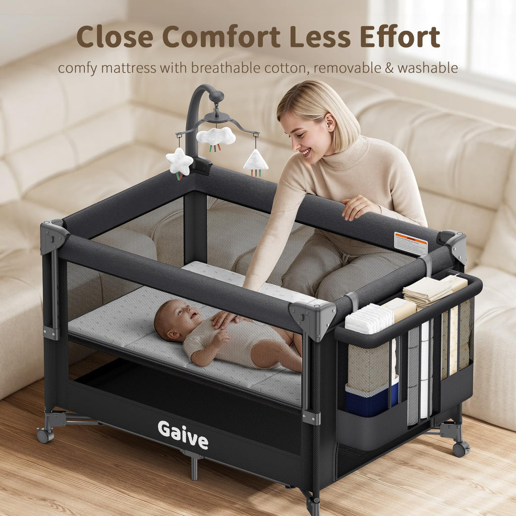 Baby Bassinet, Pack and Play, Bedside Crib Sleeper C339950