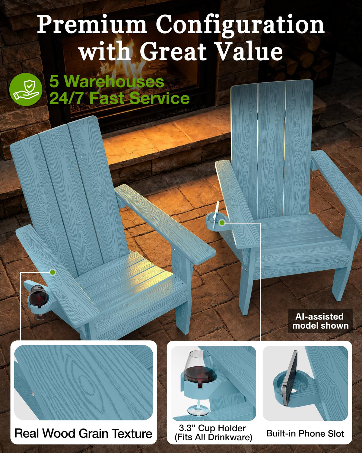 Oversized Adirondack Chair H6699