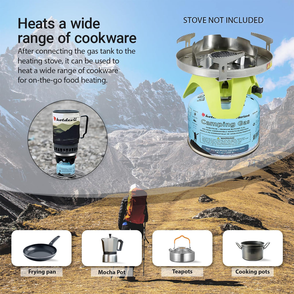 Isobutane Fuel Canister 230 Gram Camping Stove Fuel 8.1oz 4 packs U26071