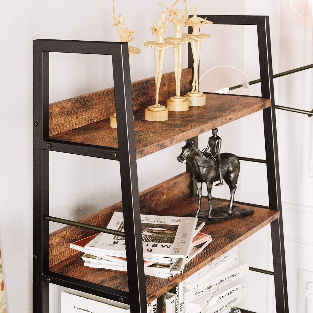 5 Tier Metal Frame Ladder Bookcase D33216