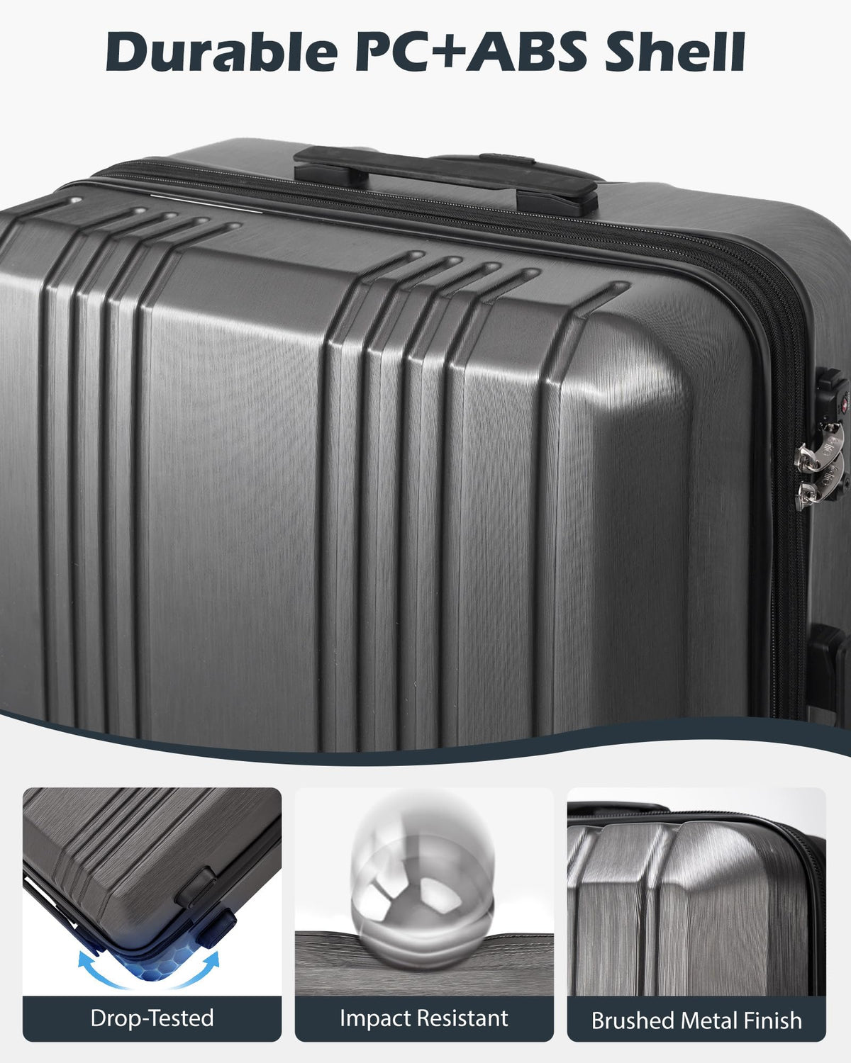 PC+ABS Hardshell Luggage with TSA Lock and Spinner Wheels R16688