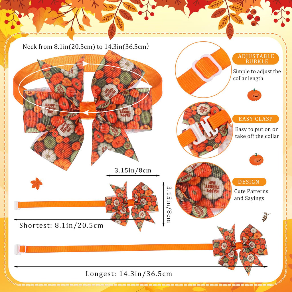 100 Pcs Fall Dog Bow Ties Y1034