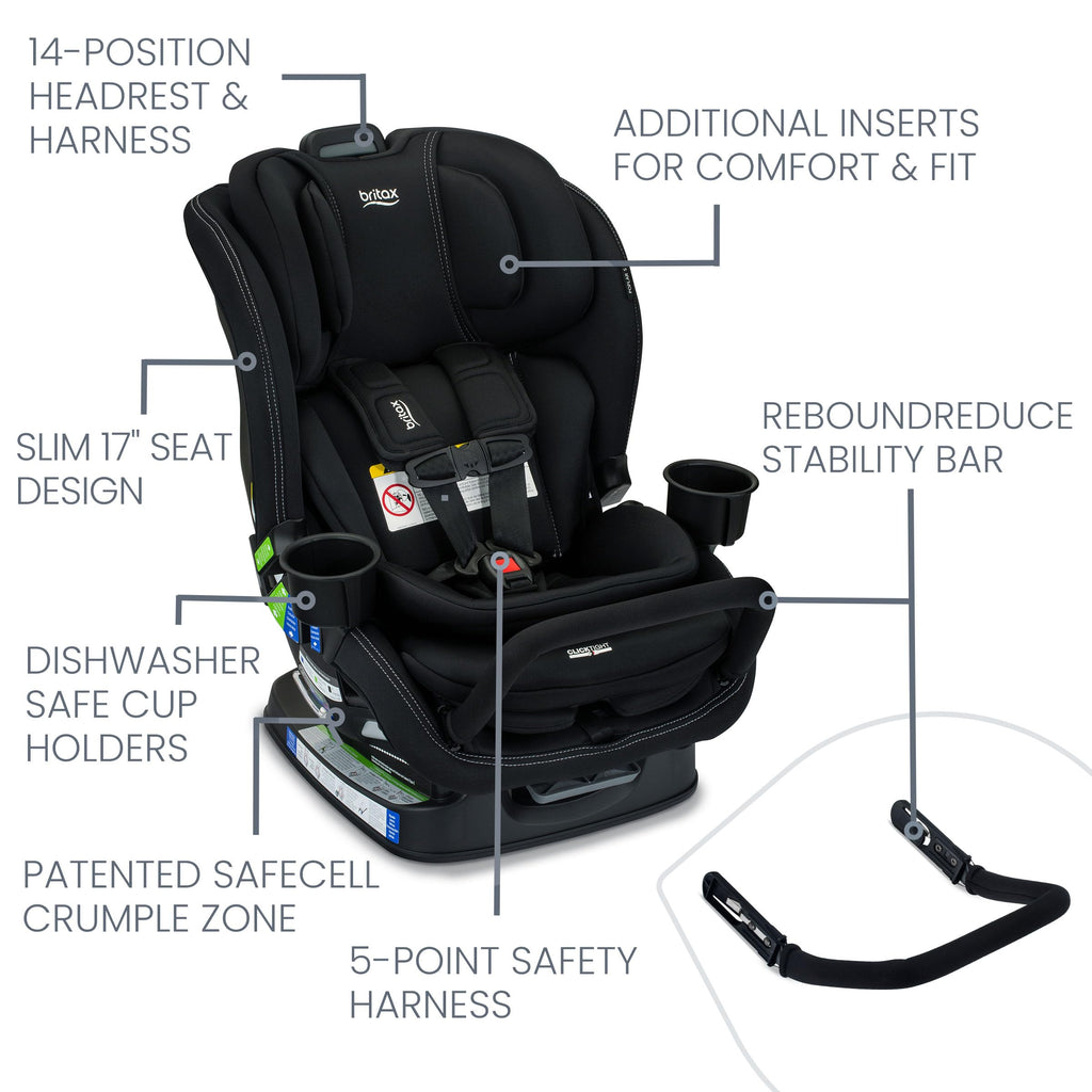 Convertible Car Seat with Slim 17-Inch Design O111770