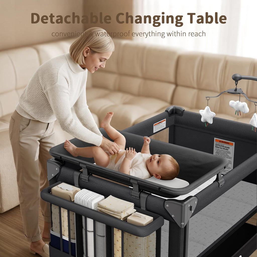 Baby Bassinet, Pack and Play, Bedside Crib Sleeper C339950