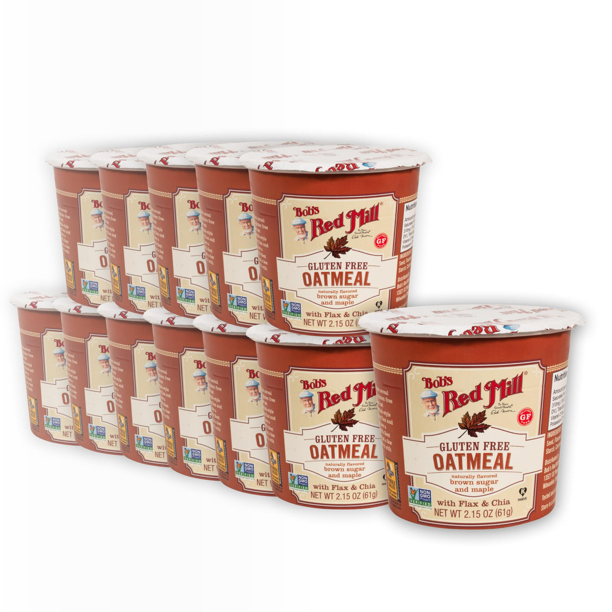 Maple & Brown Sugar Oatmeal Cup, 2.15 Ounce (Pack of 12) S403072