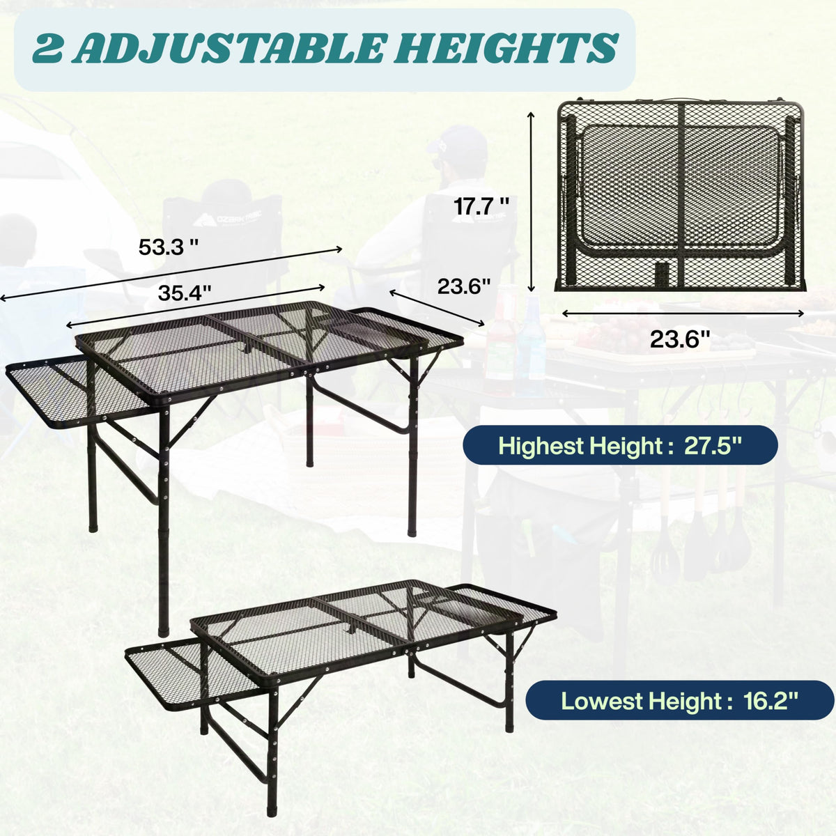 3x2 FT Folding Table with Carry Bag Z1071