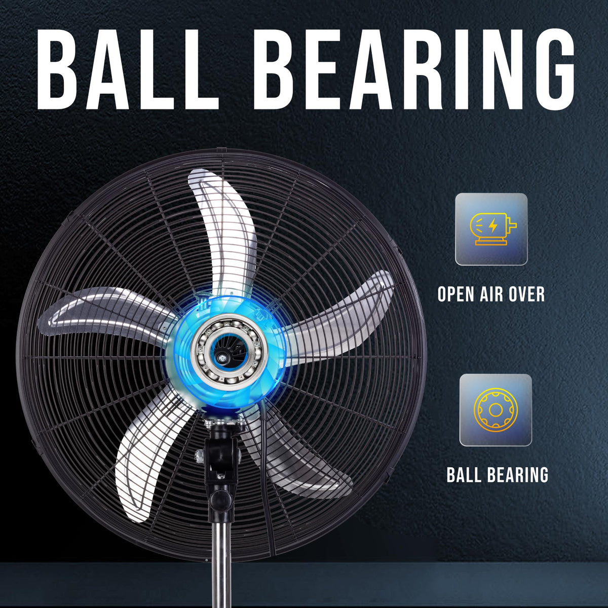 20 Inch High Velocity Oscillating Metal Pedestal Fan F993379