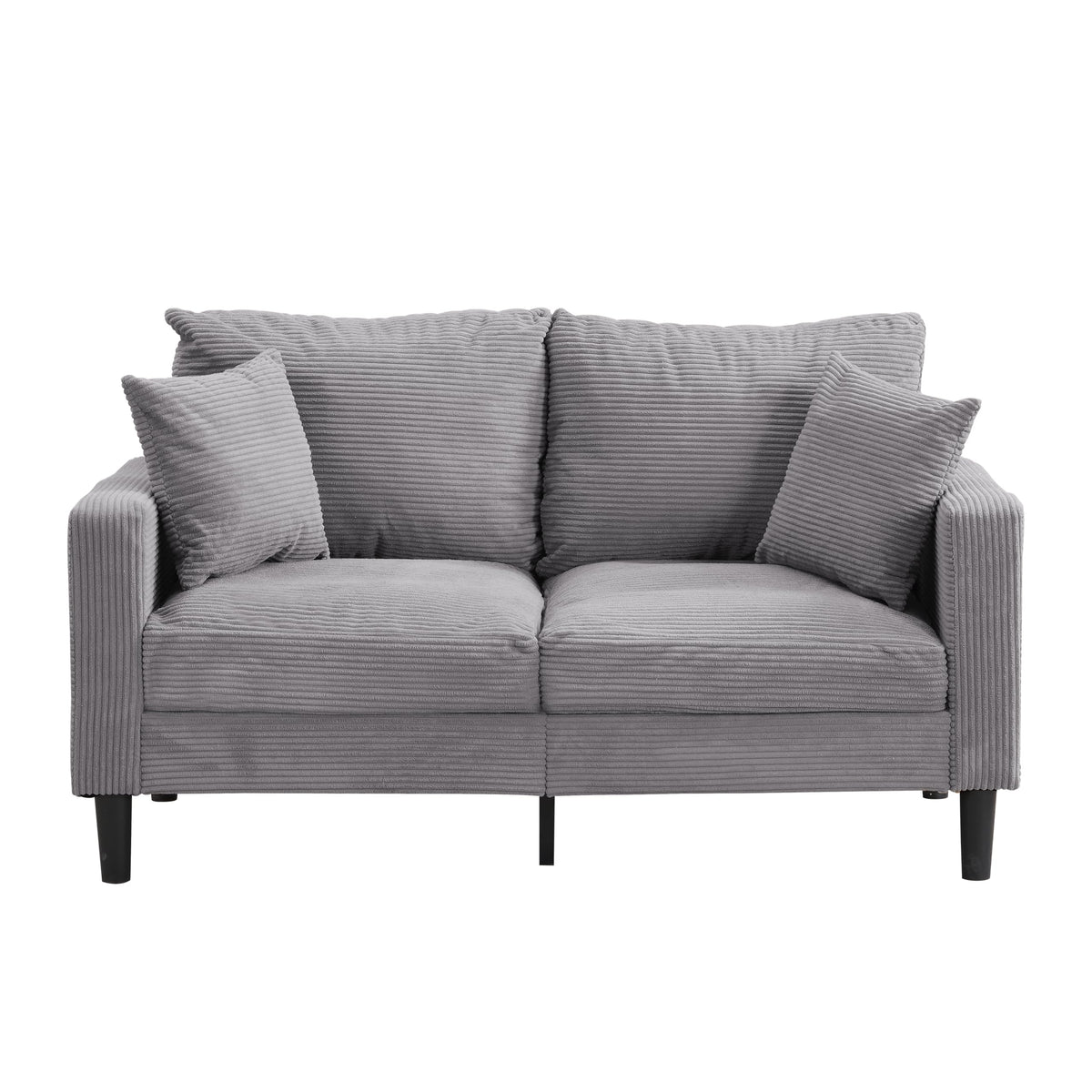 Light Gray Upholstered Loveseat Sofa N585002
