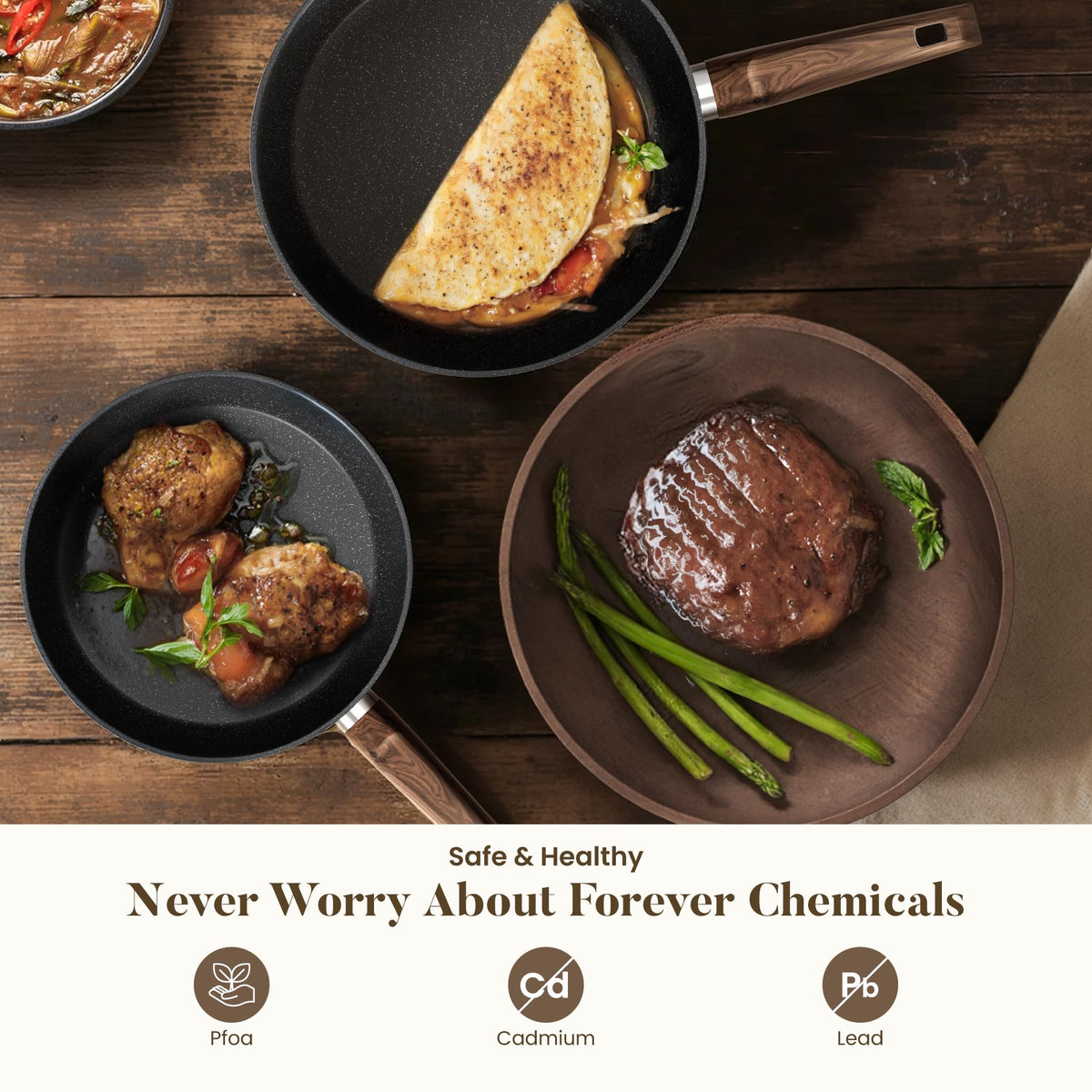 12 Pcs Non Stick Induction Cookware Set A1733