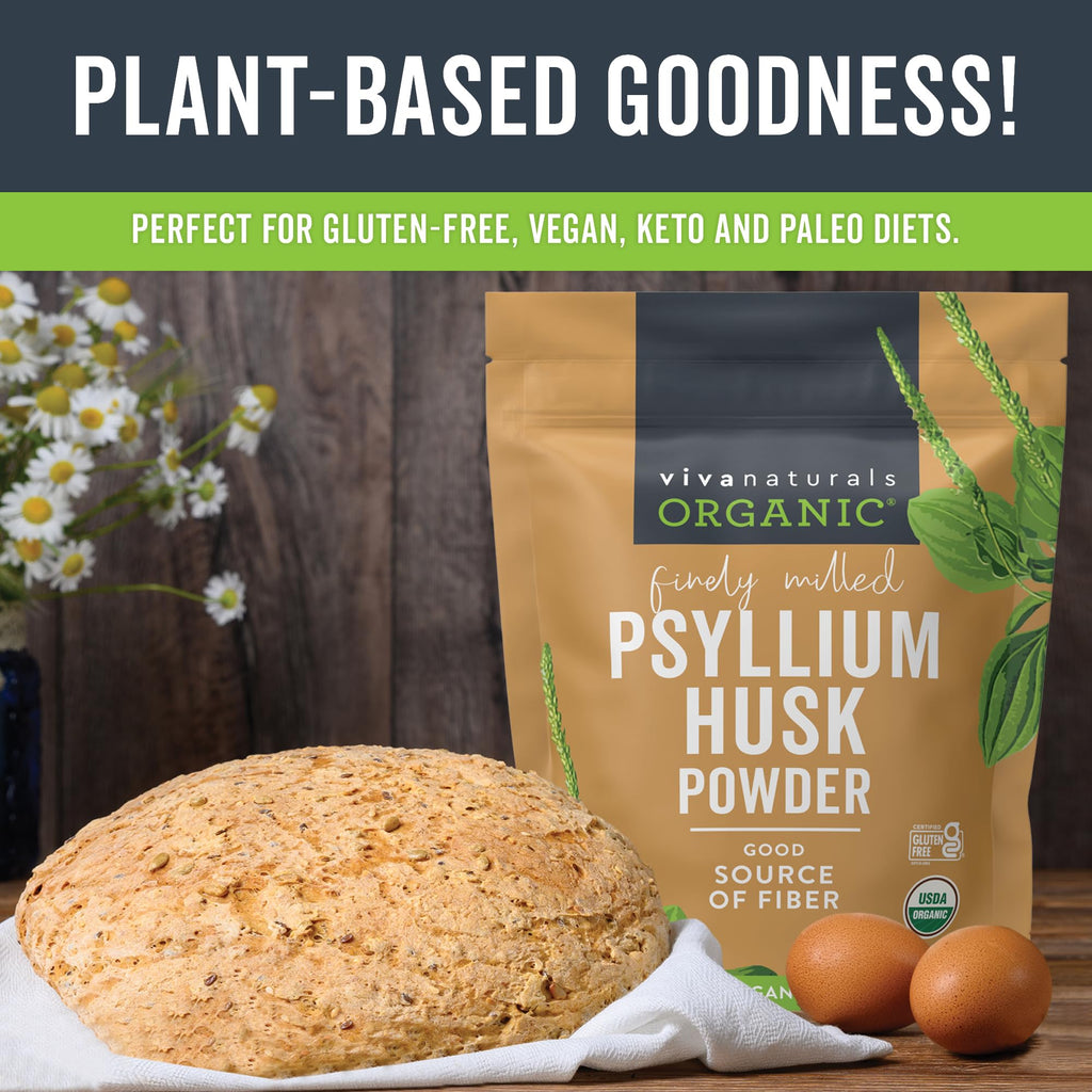 Organic Psyllium Husk Powder, 24 oz N98158