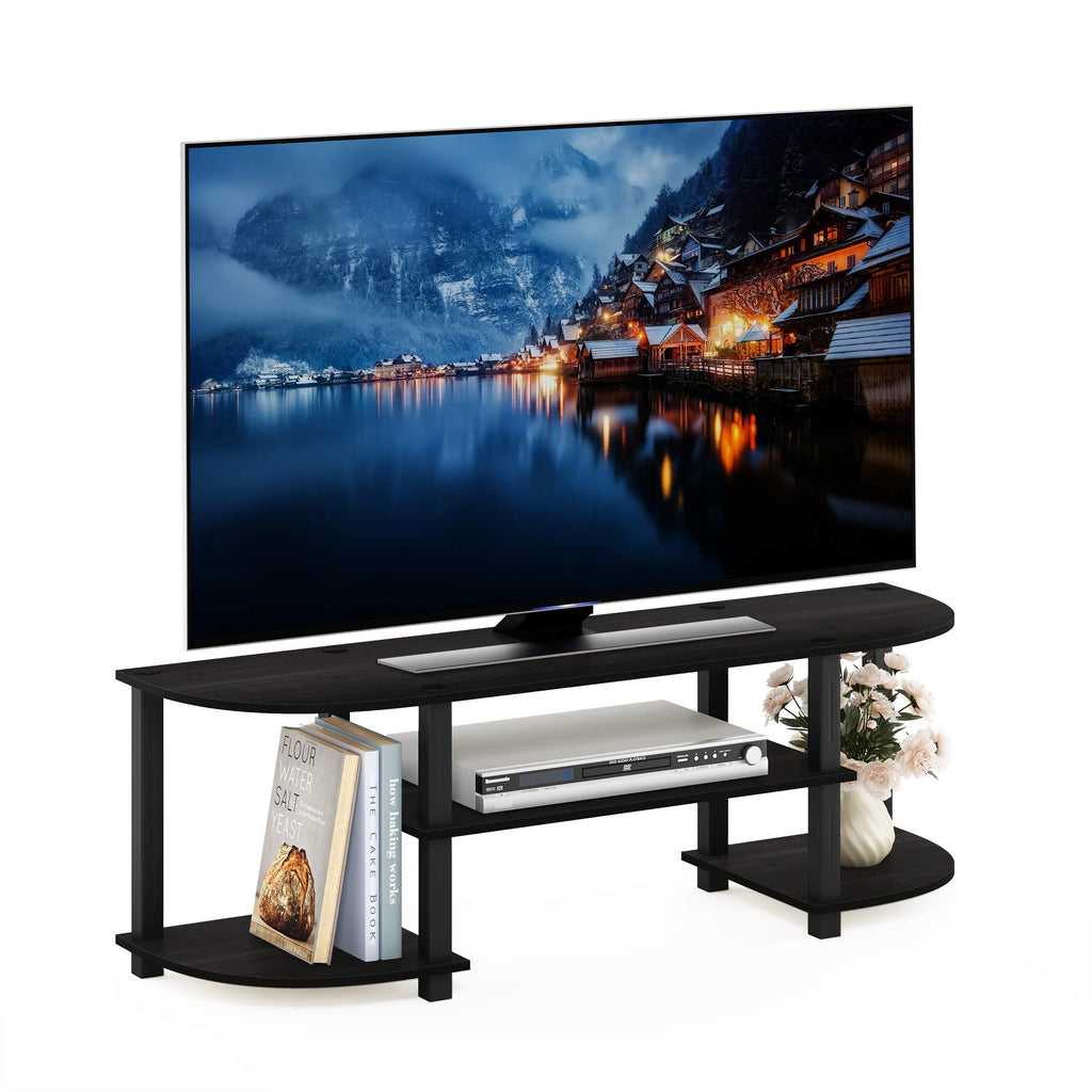Espresso/Black TV Entertainment Center N232
