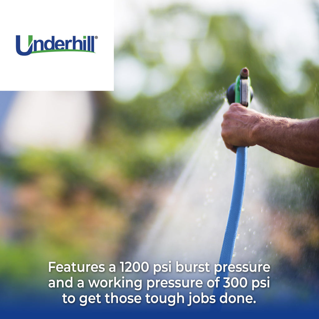 Blue 100 ft Lightweight Flexible Anti-Kink Garden Water Hose I95639