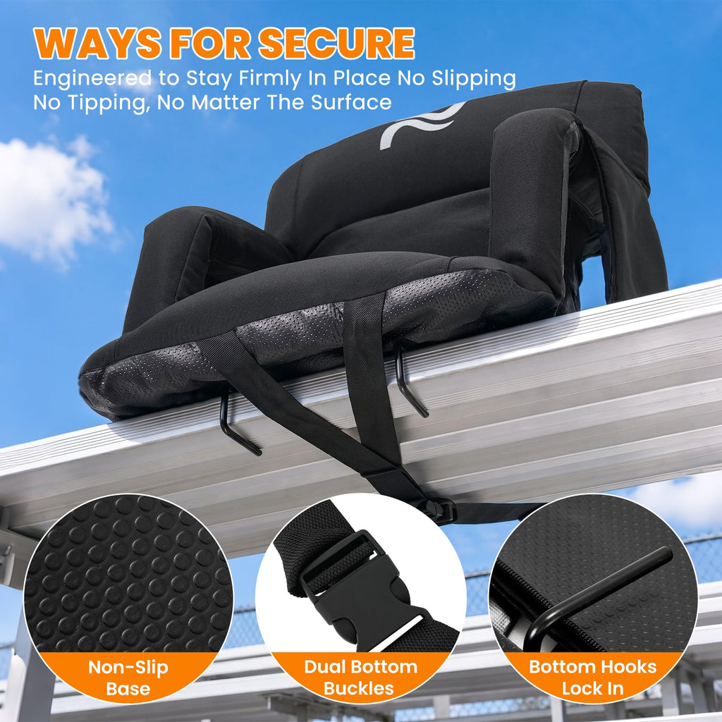 Extra Wide Padded Stadium Seats with Back Support X6983