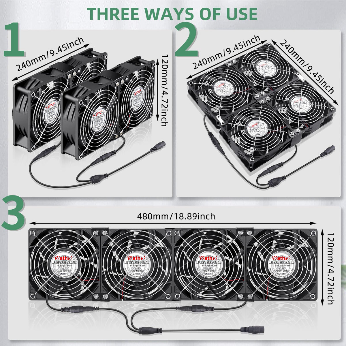120mm Computer Fan Variable Speed Control Q8754