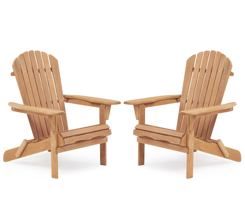Cedar Folding Adirondack Chair Set of 2 I8079