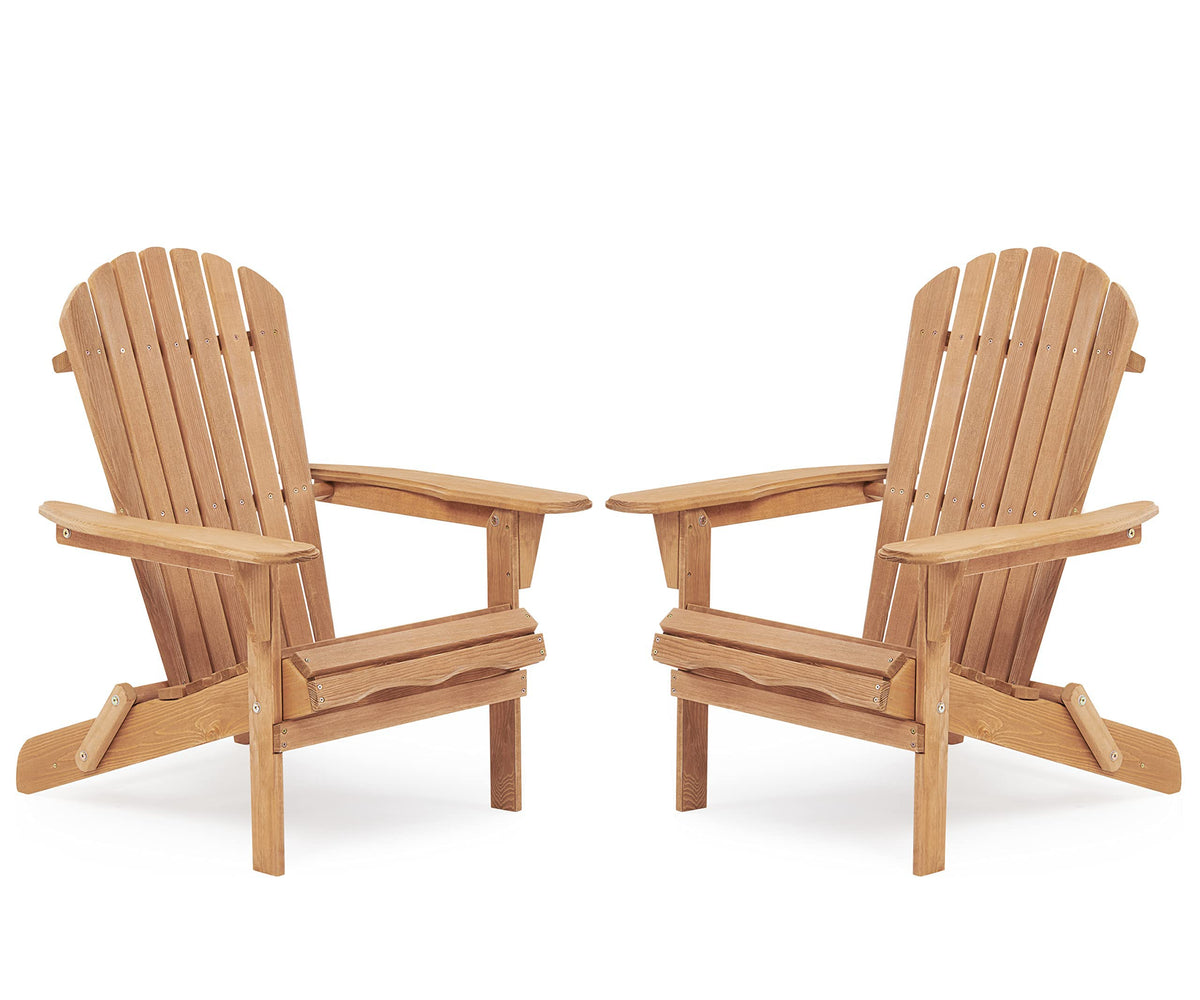 Cedar Folding Adirondack Chair Set of 2 I8079