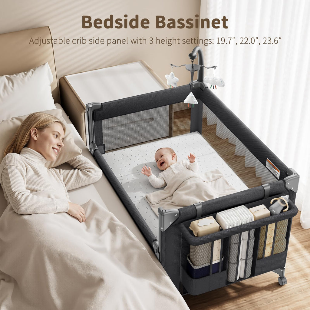 Baby Bassinet, Pack and Play, Bedside Crib Sleeper C339950