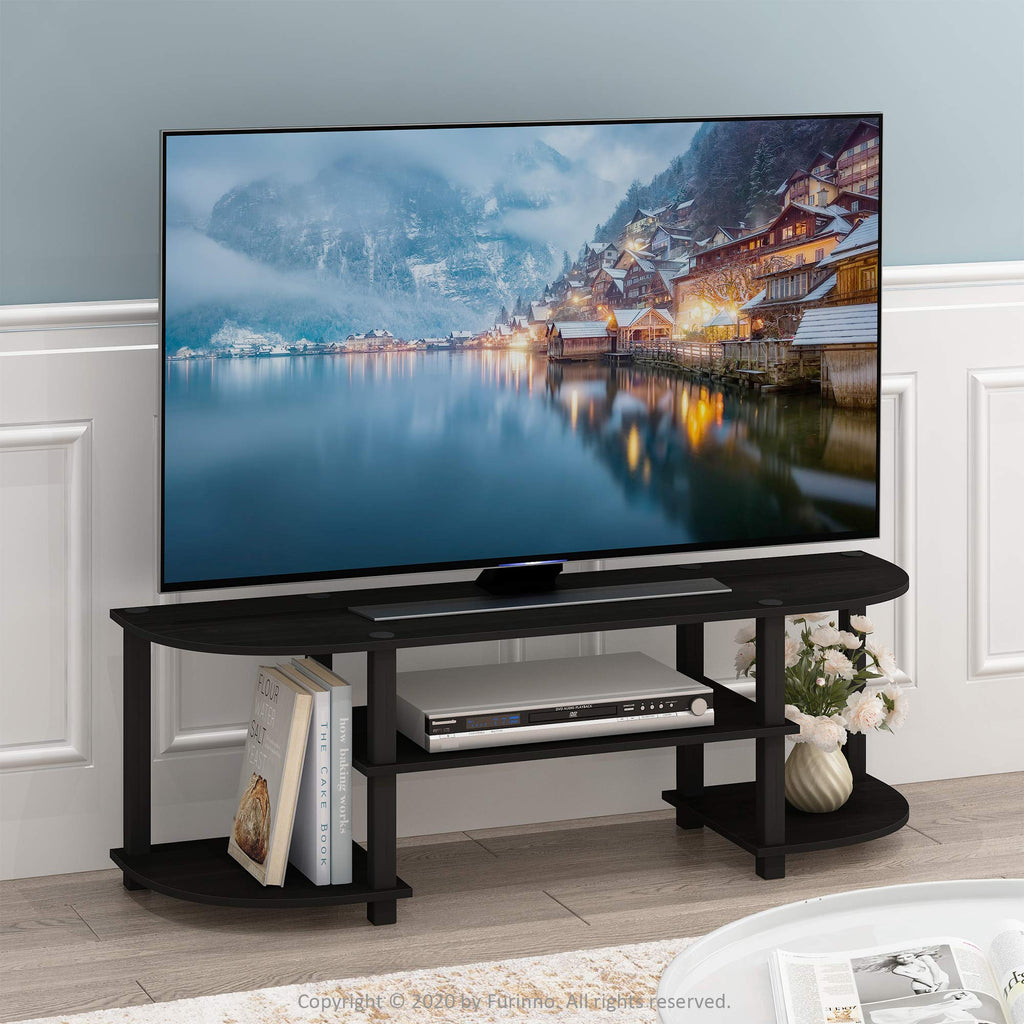 Espresso/Black TV Entertainment Center N232