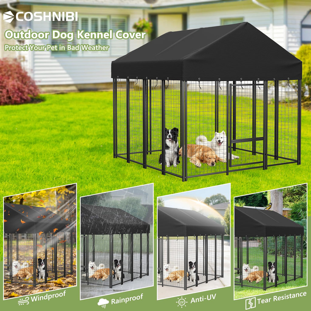 Heavy Duty Waterproof UV Resistant Dog Kennel Cover D772
