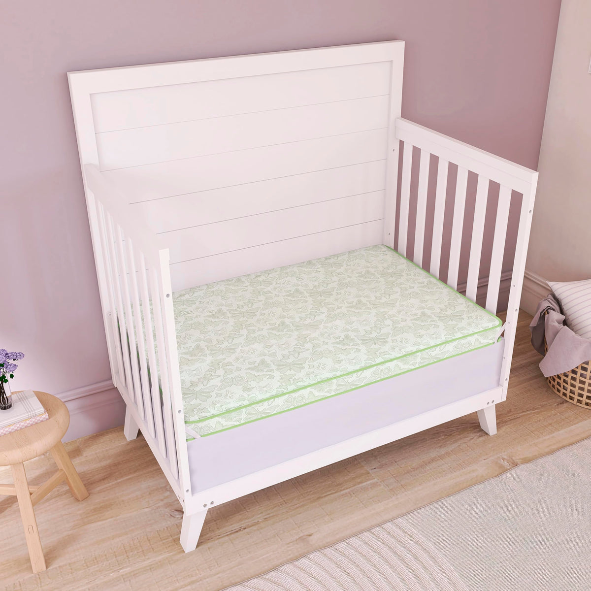 2-in-1 Mini Crib Mattress, Dual-Sided Waterproof P702565