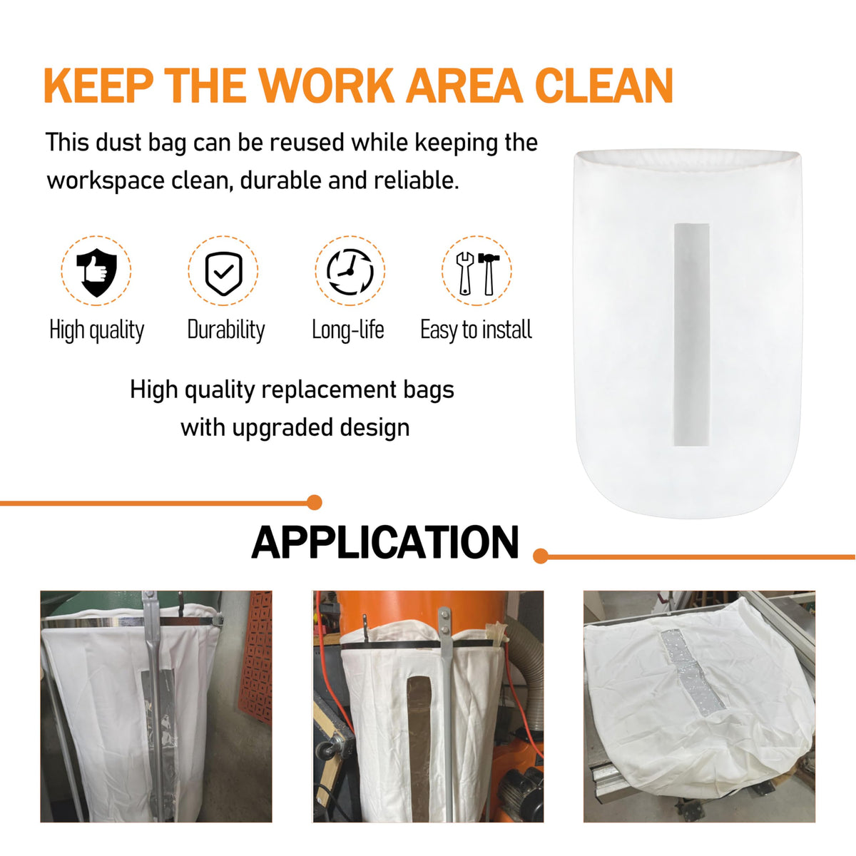 70 Gallon Dust Collector Bag F421