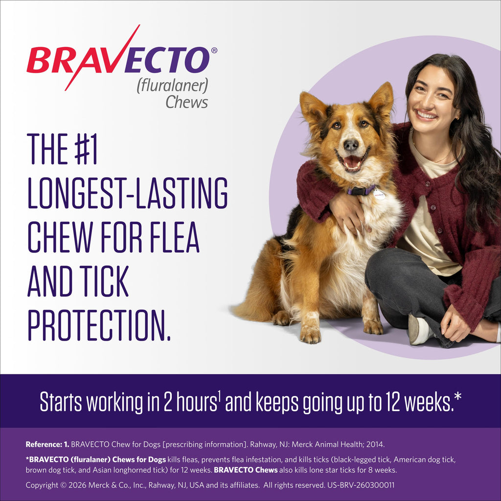 Flea & Tick Chew for Dogs 4.4-9.9 lbs I521