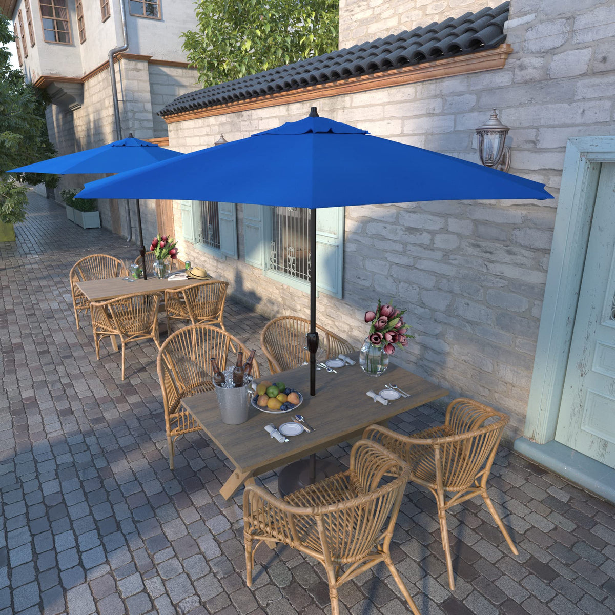 9' Round Aluminum Outdoor Patio Umbrella N143