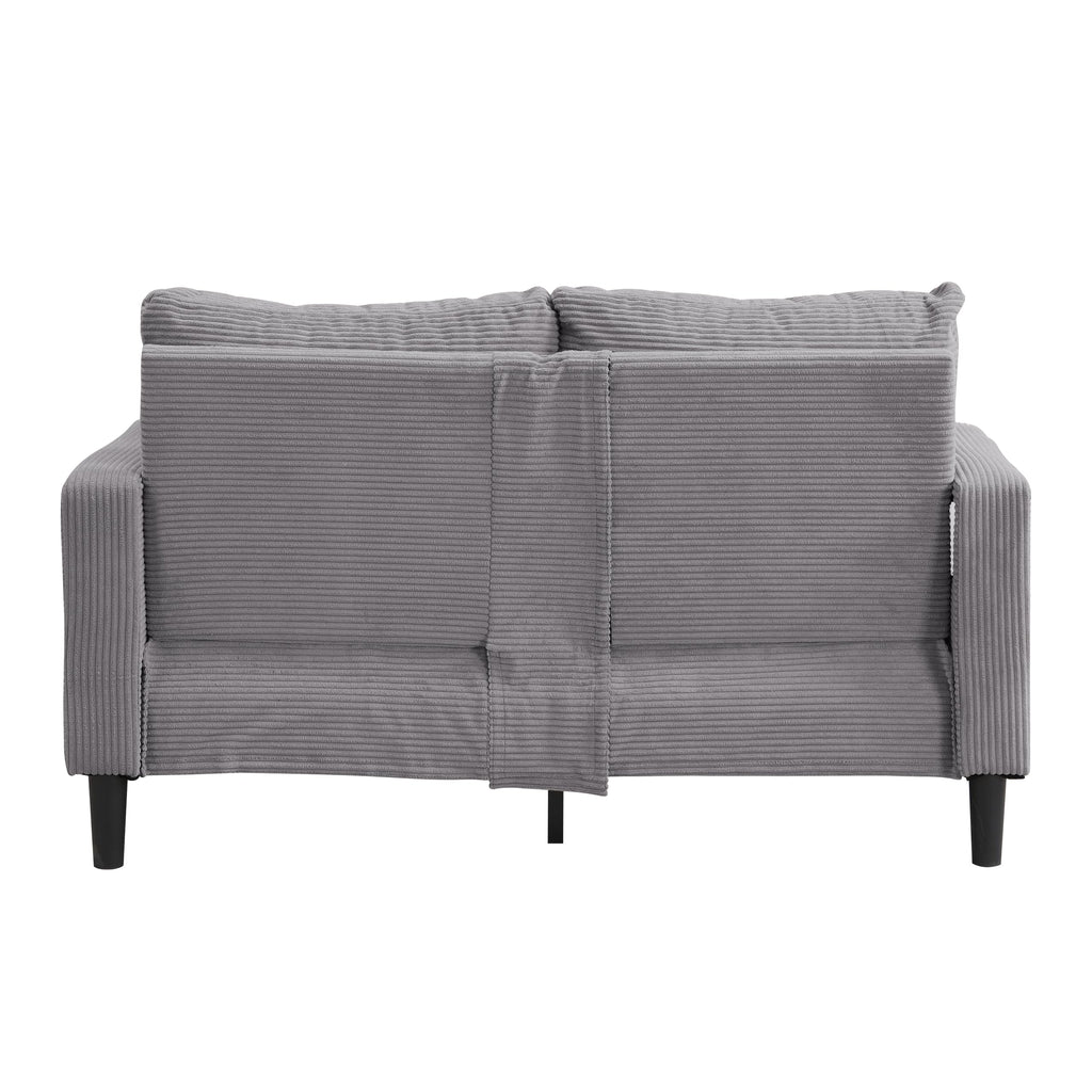 Light Gray Upholstered Loveseat Sofa N585002