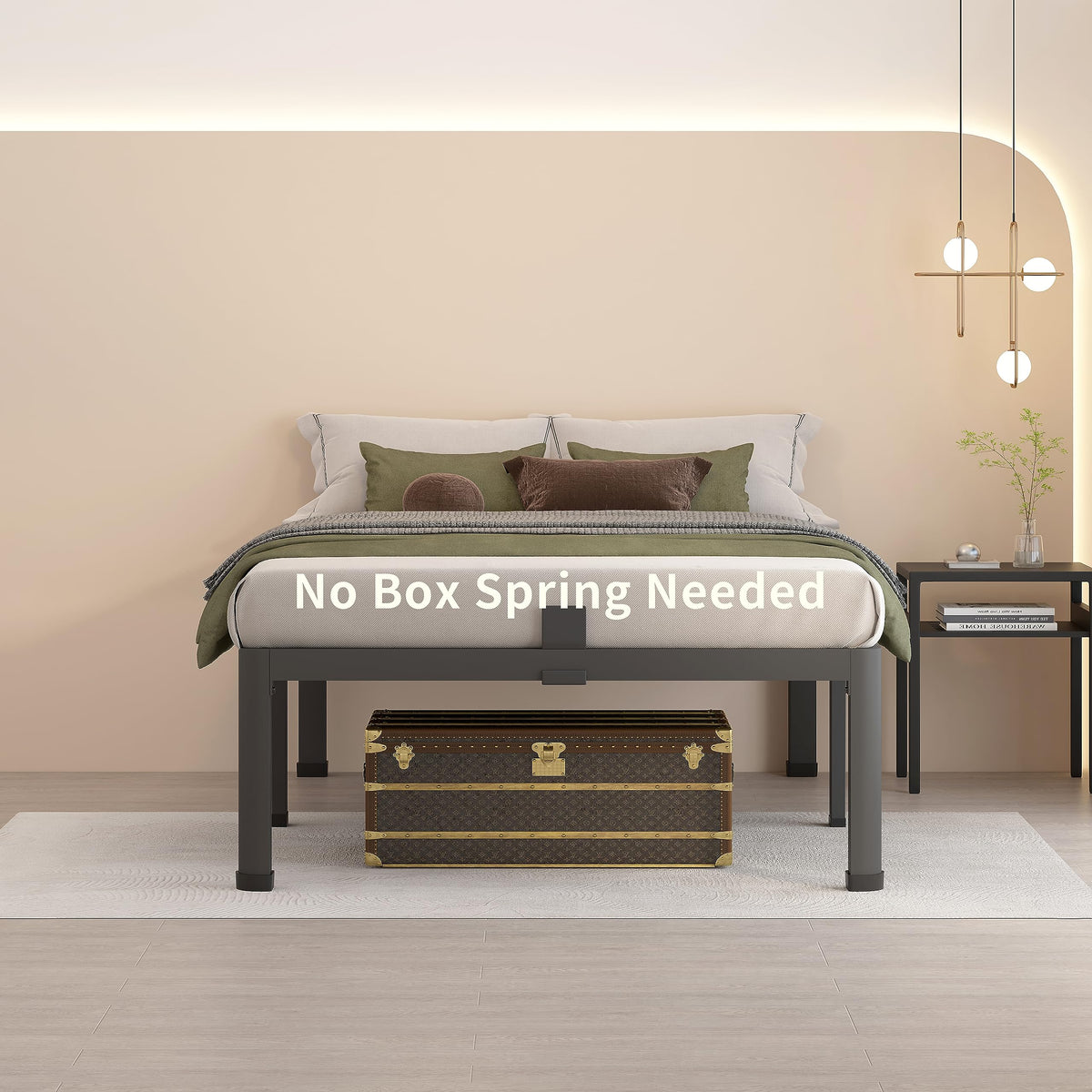 18 Inch Twin XL Bed Frames with Round Corner Leg I736