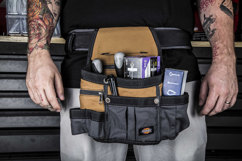 8-Pocket Padded Tool Belt Utility Pouch Adjustable 3-Inch Belt Canvas R4518