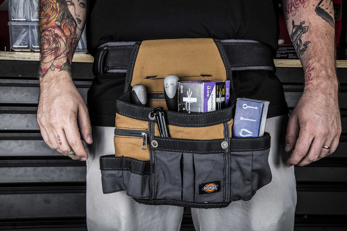 8-Pocket Padded Tool Belt Utility Pouch Adjustable 3-Inch Belt Canvas R4518