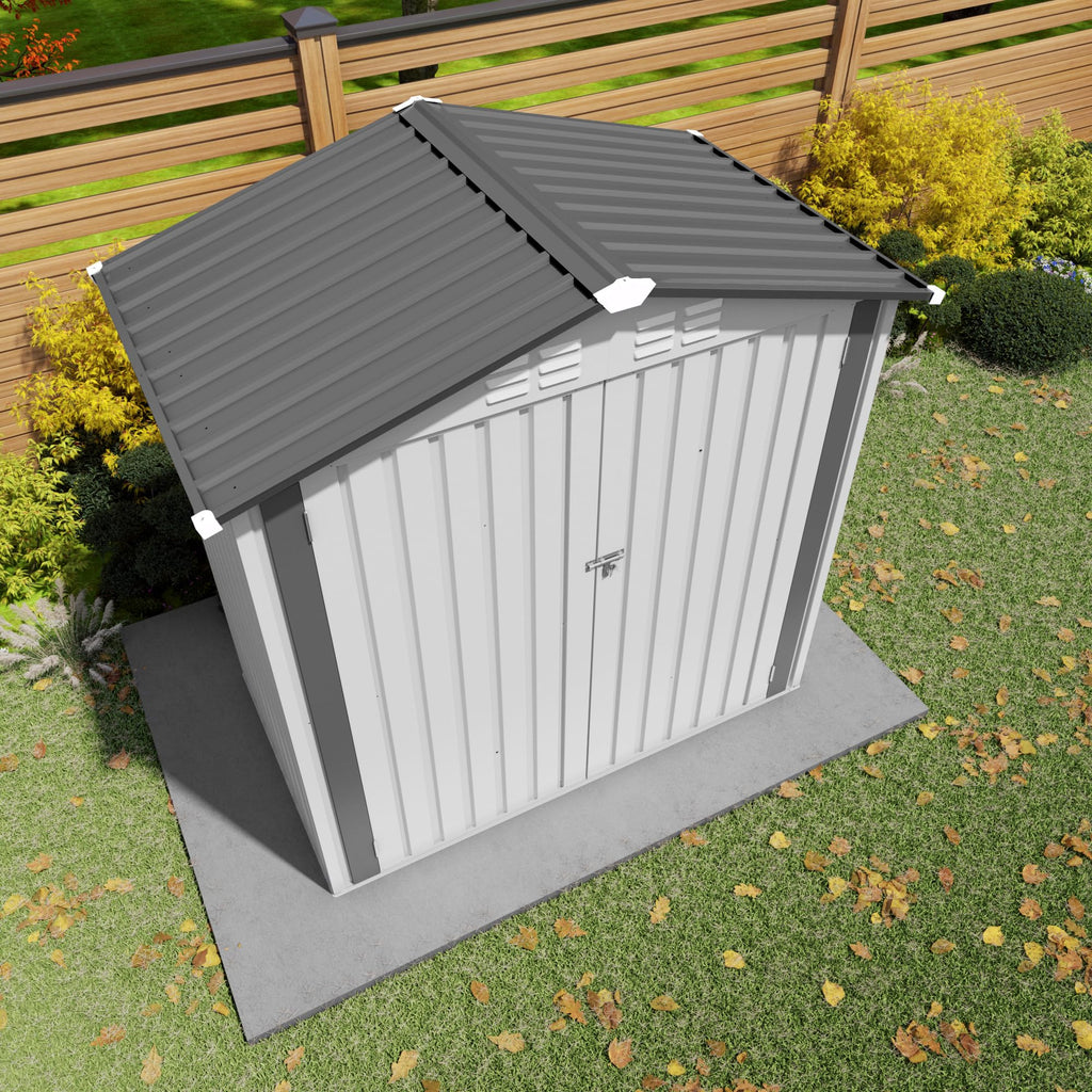10x14 FT Outdoor Metal Storage Shed Q198