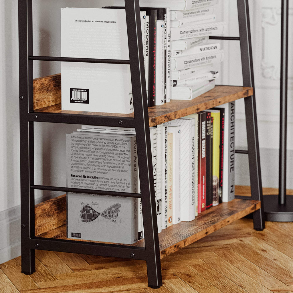 5 Tier Metal Frame Ladder Bookcase D33216