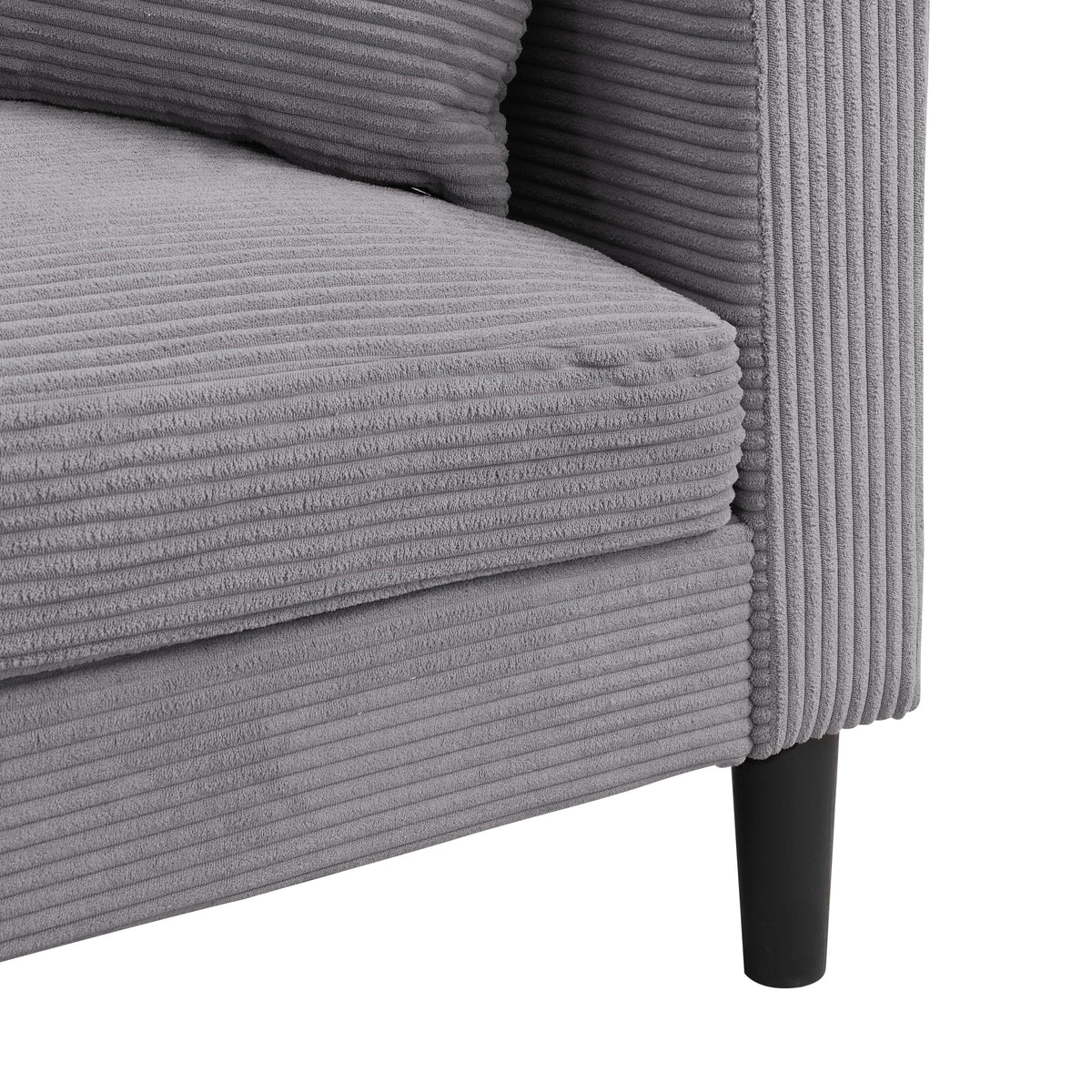 Light Gray Upholstered Loveseat Sofa N585002