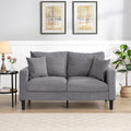 Light Gray Upholstered Loveseat Sofa N585002