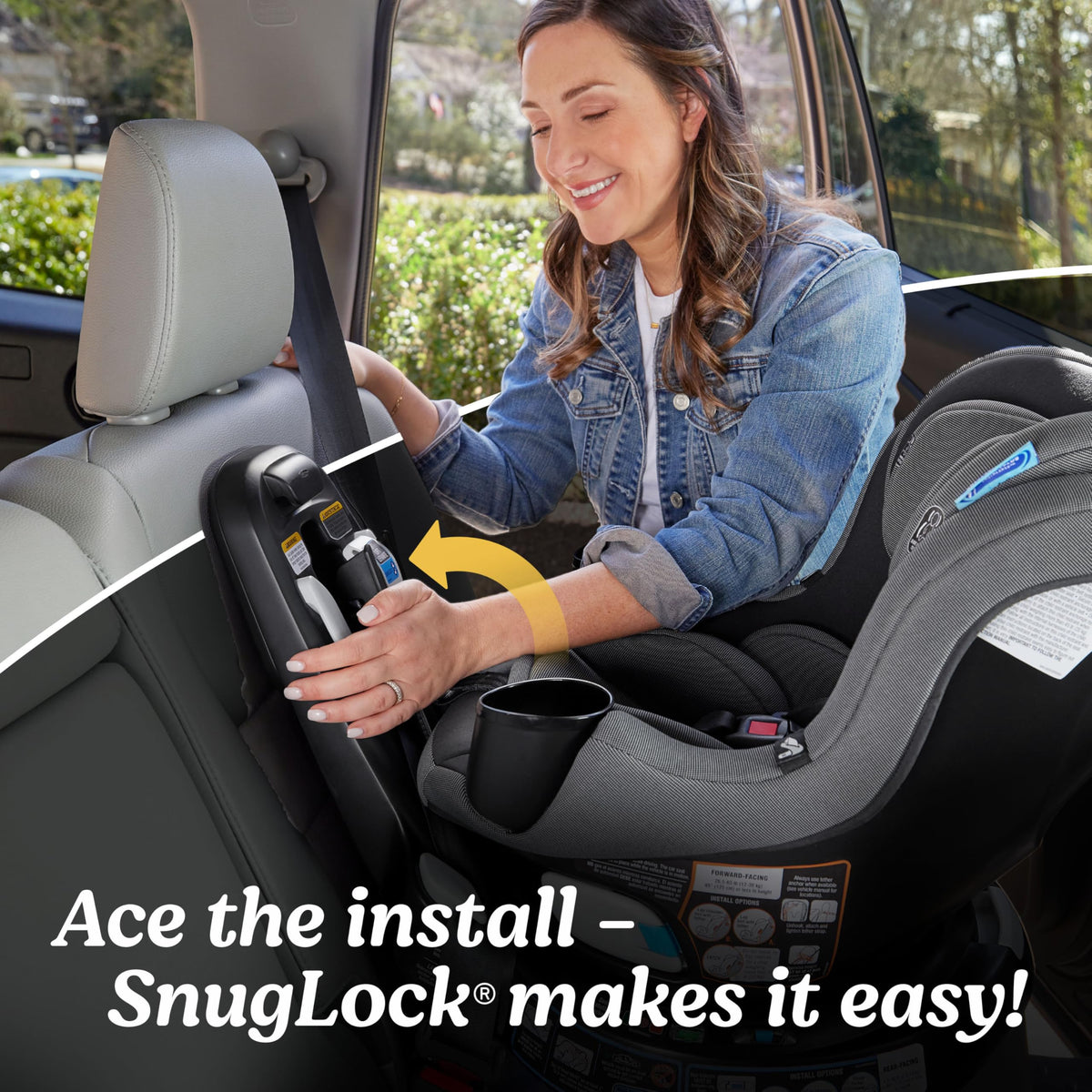 2-in-1 Rotating Convertible Car Seat Y617