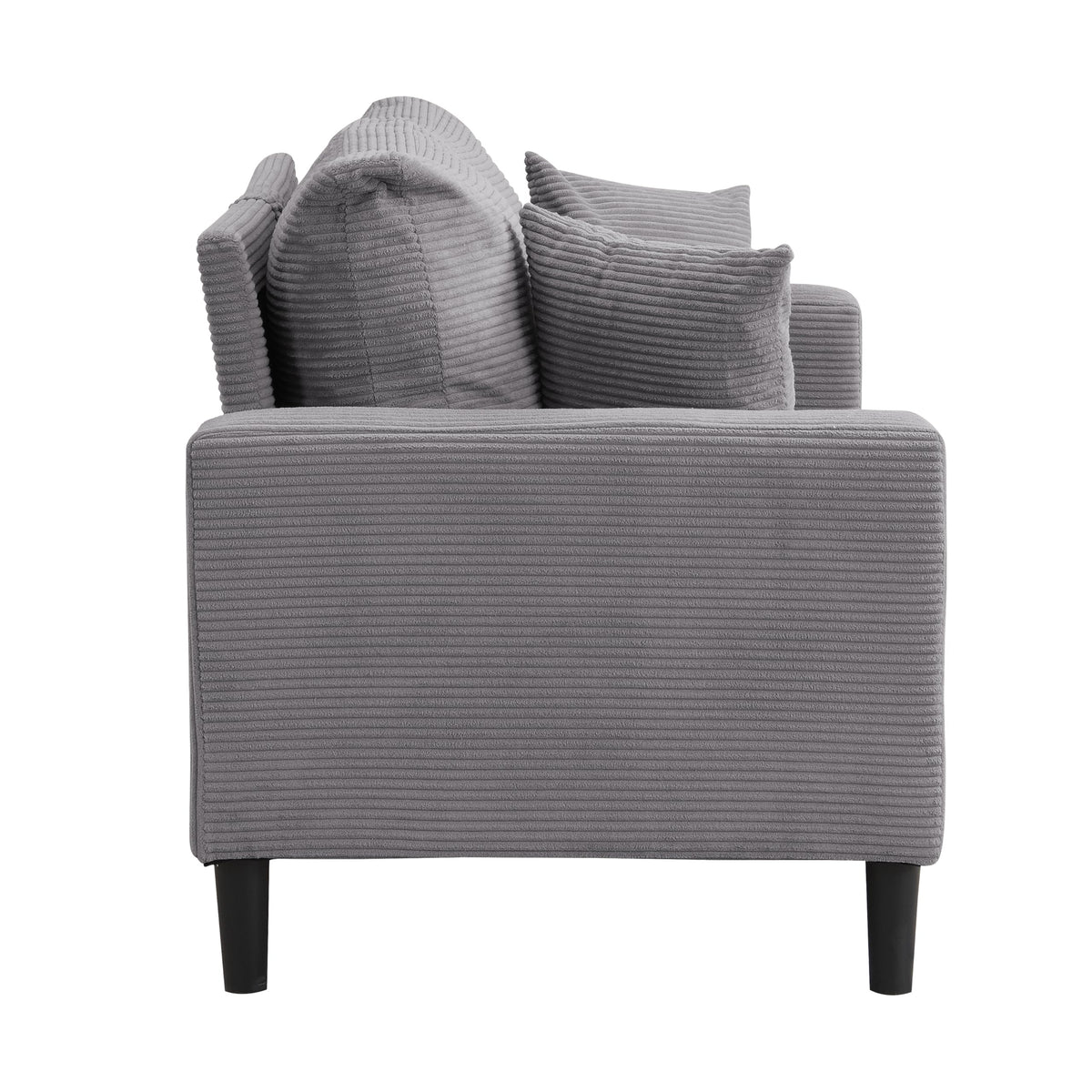 Light Gray Upholstered Loveseat Sofa N585002