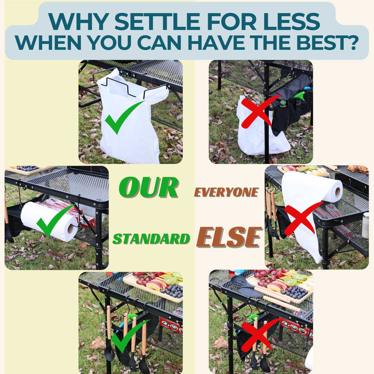 3x2 FT Folding Table with Carry Bag Z1071